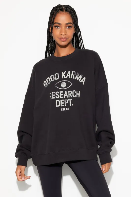 Good Karma Boyfriend Crew Sweatshirt made by Spiritual Gangster