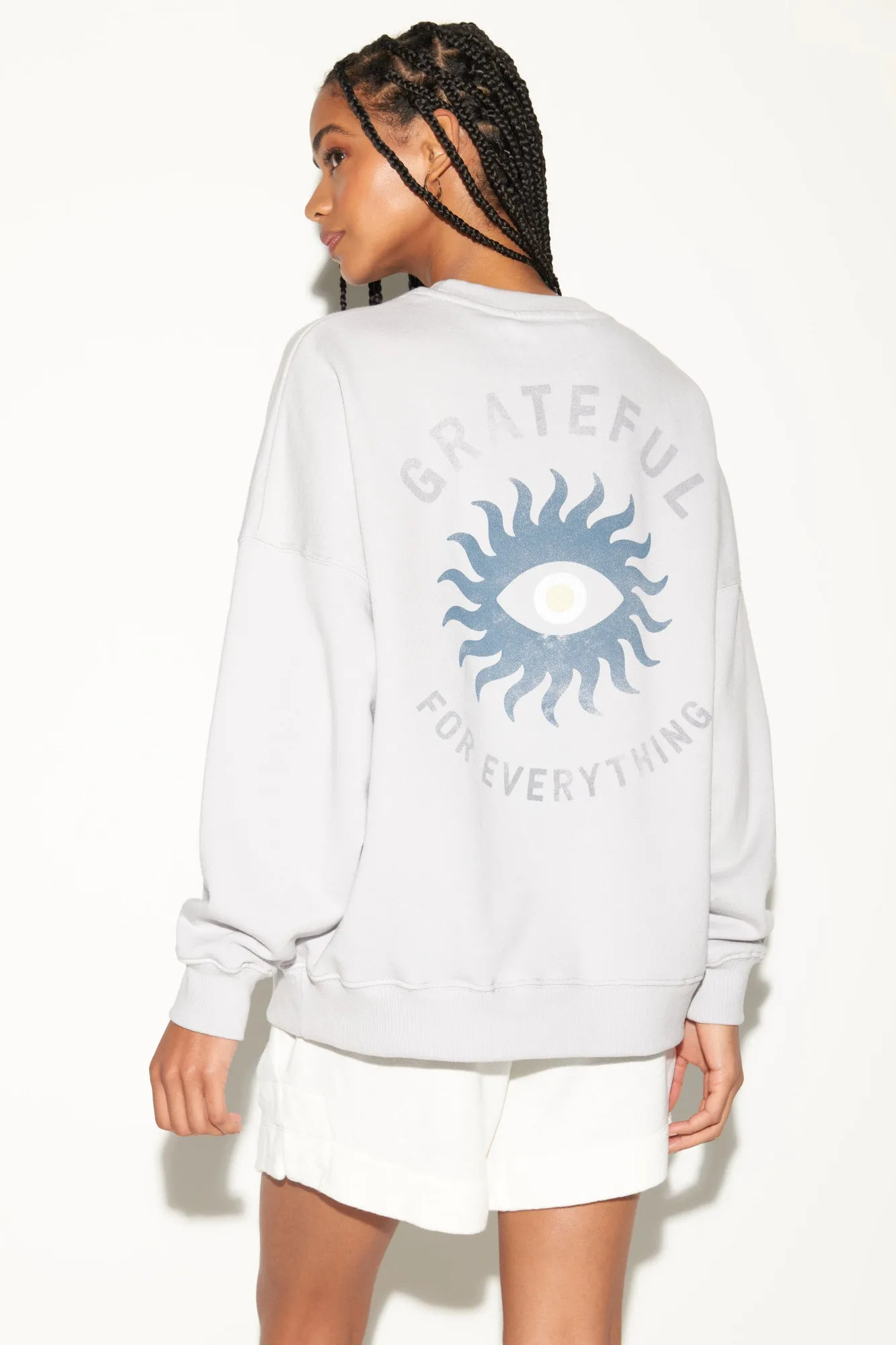 Grateful Eye Boyfriend Sweatshirt sold by Spiritual Gangster