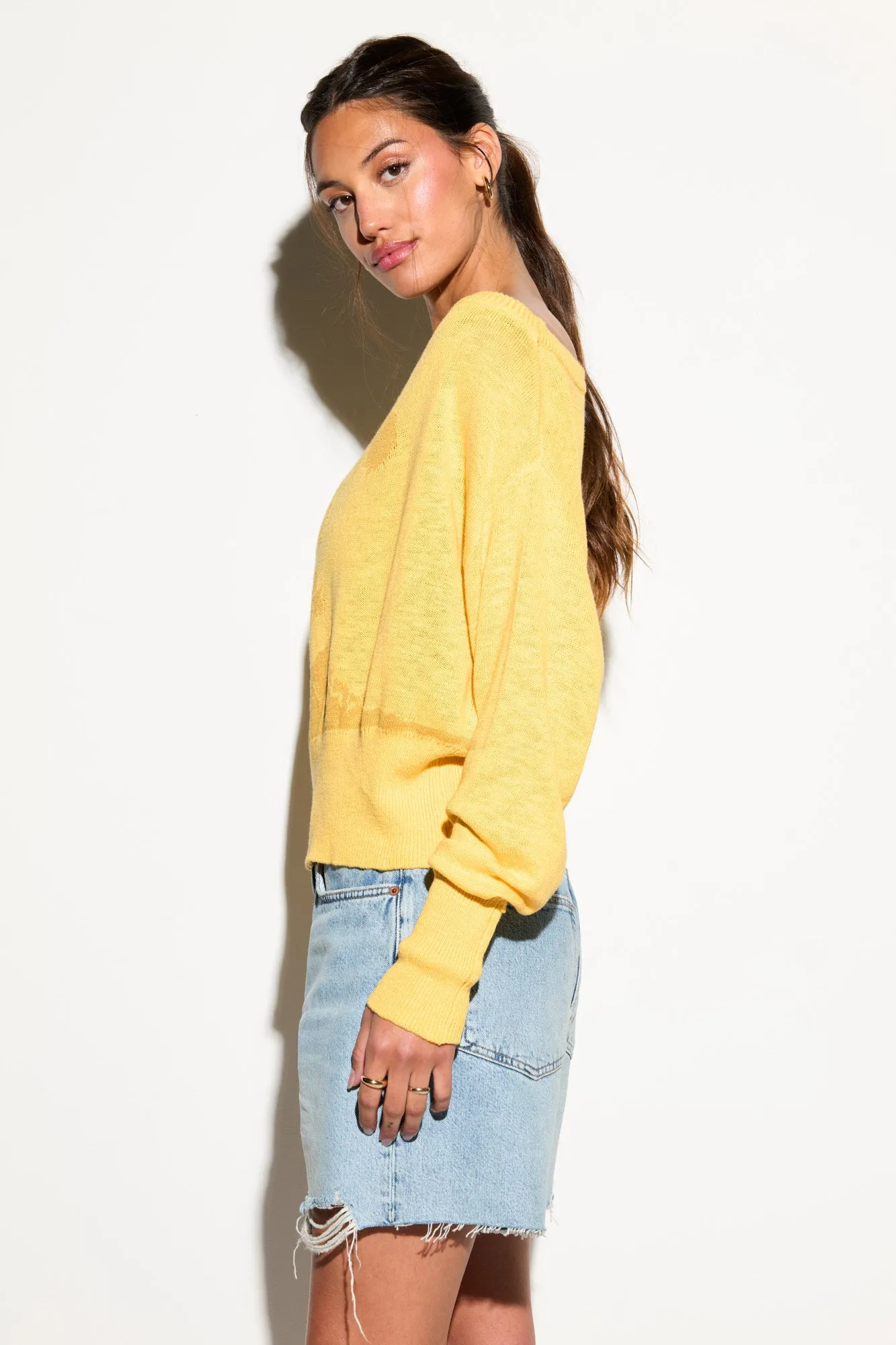 Telepathic Devon Off Shoulder Sweater sold by Spiritual Gangster product image thumbnail 4