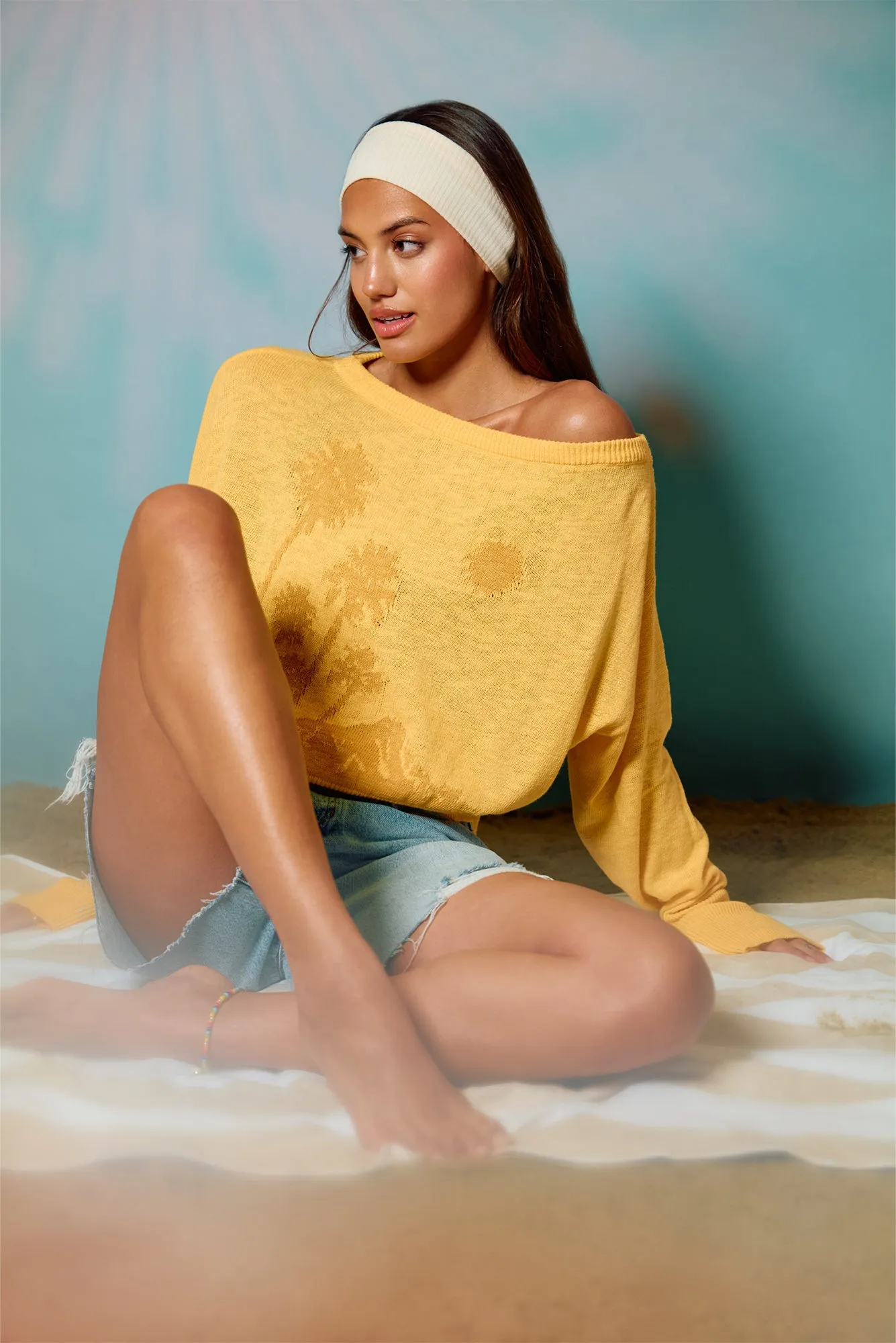 Telepathic Devon Off Shoulder Sweater sold by Spiritual Gangster product image thumbnail 2