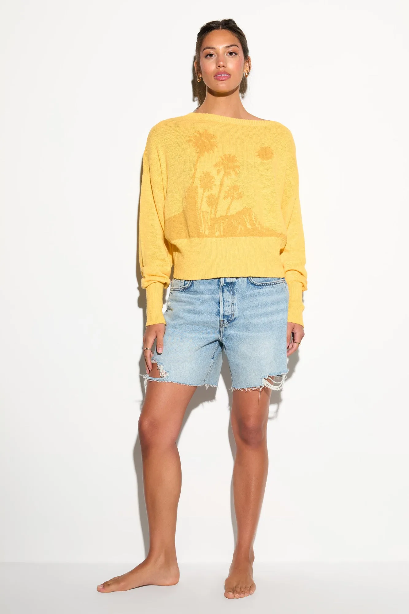 Telepathic Devon Off Shoulder Sweater sold by Spiritual Gangster product image thumbnail 5