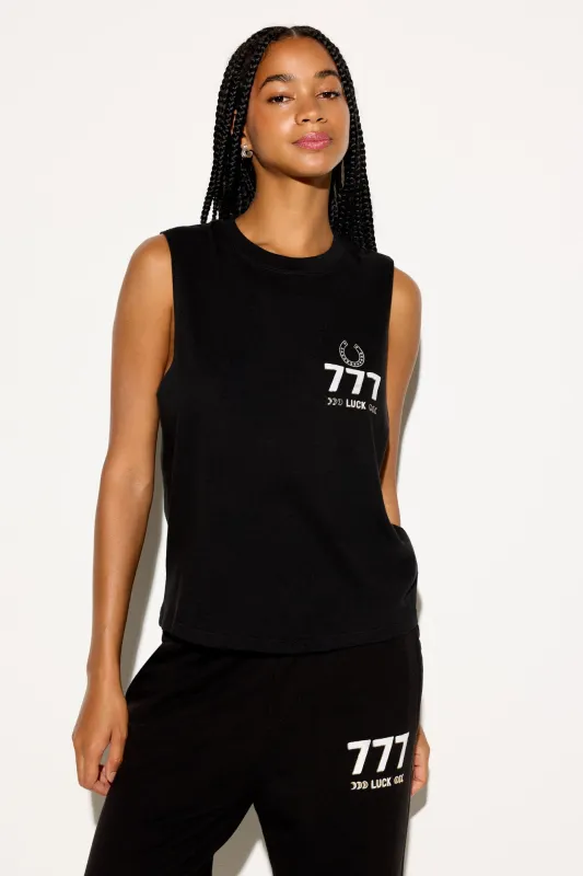 777 Luck Vibe Tank made by Spiritual Gangster