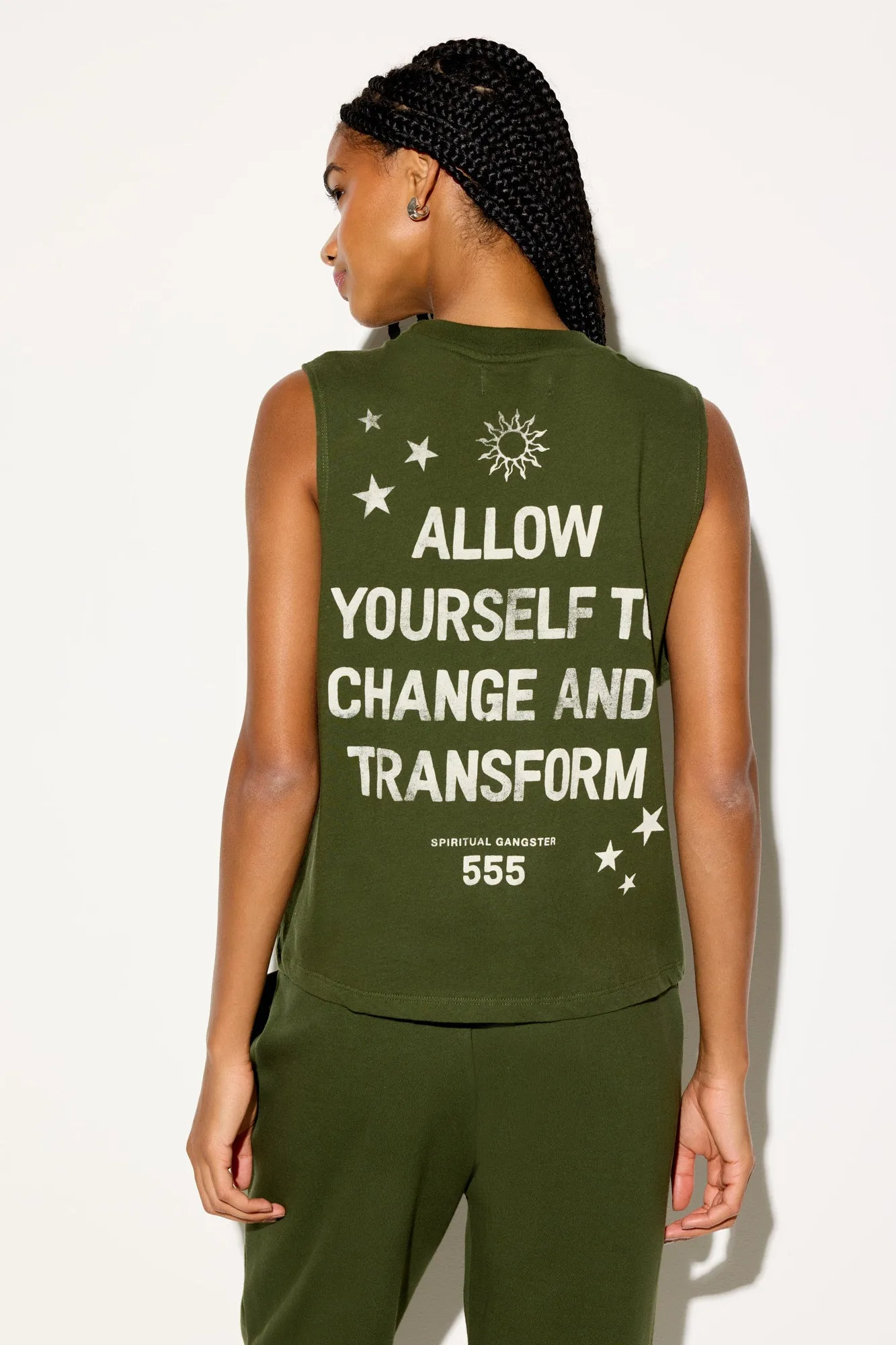 555 Change Vibe Tank sold by Spiritual Gangster product image thumbnail 2