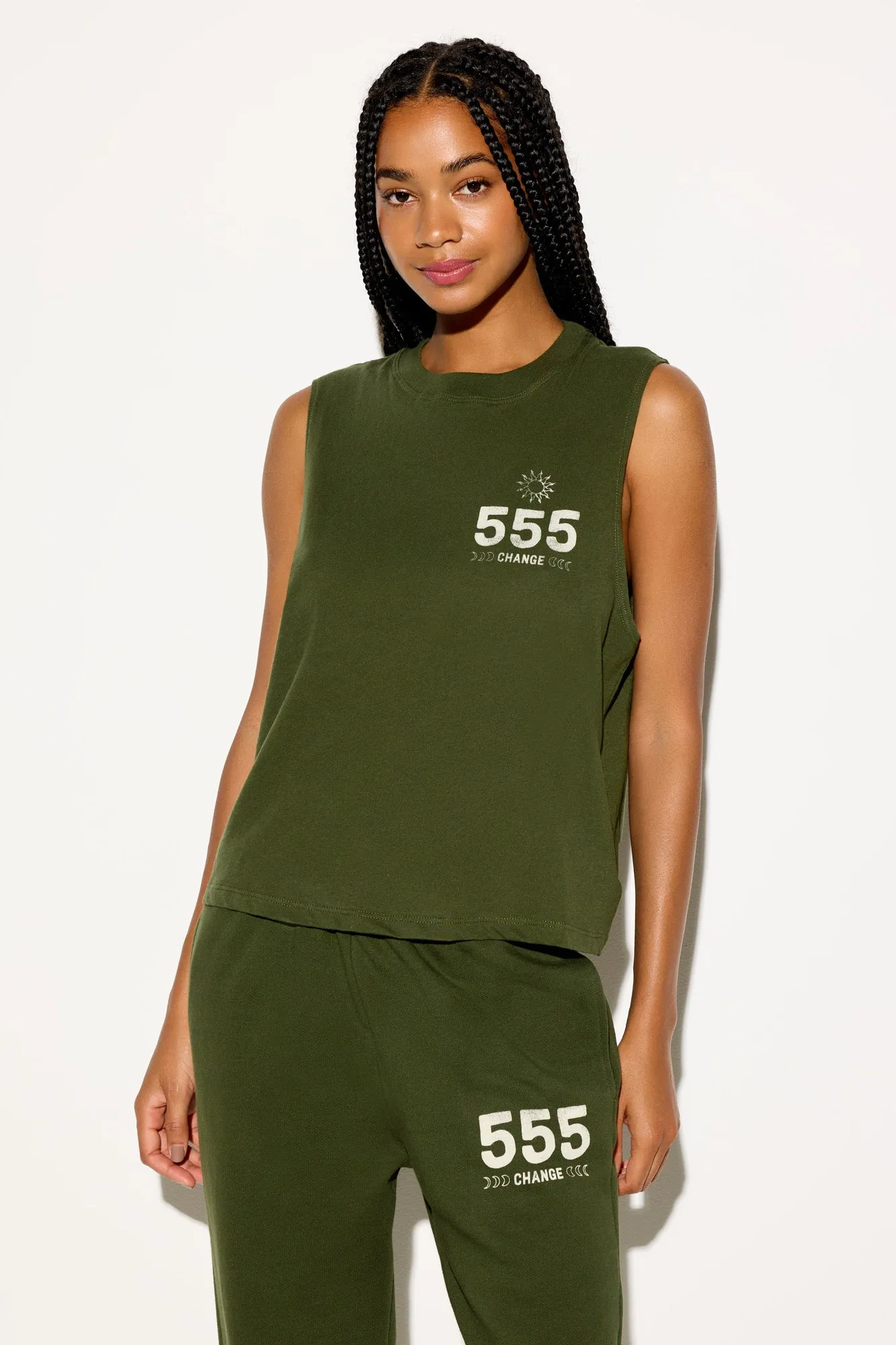 555 Change Vibe Tank sold by Spiritual Gangster