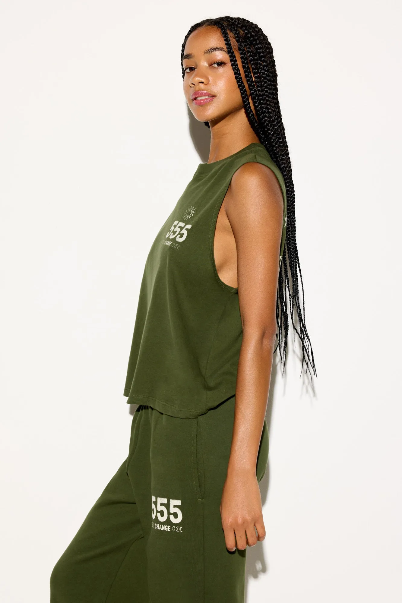 555 Change Vibe Tank sold by Spiritual Gangster product image thumbnail 3