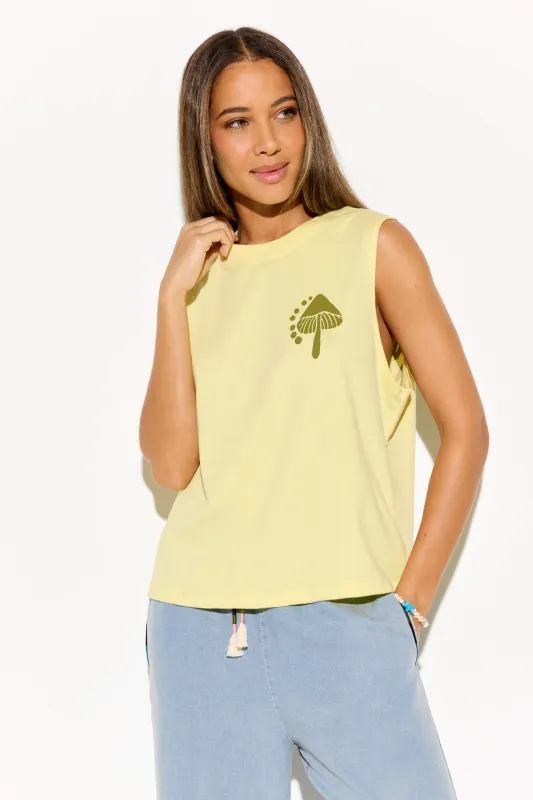 Earth Love Vibe Cotton Tank made by Spiritual Gangster