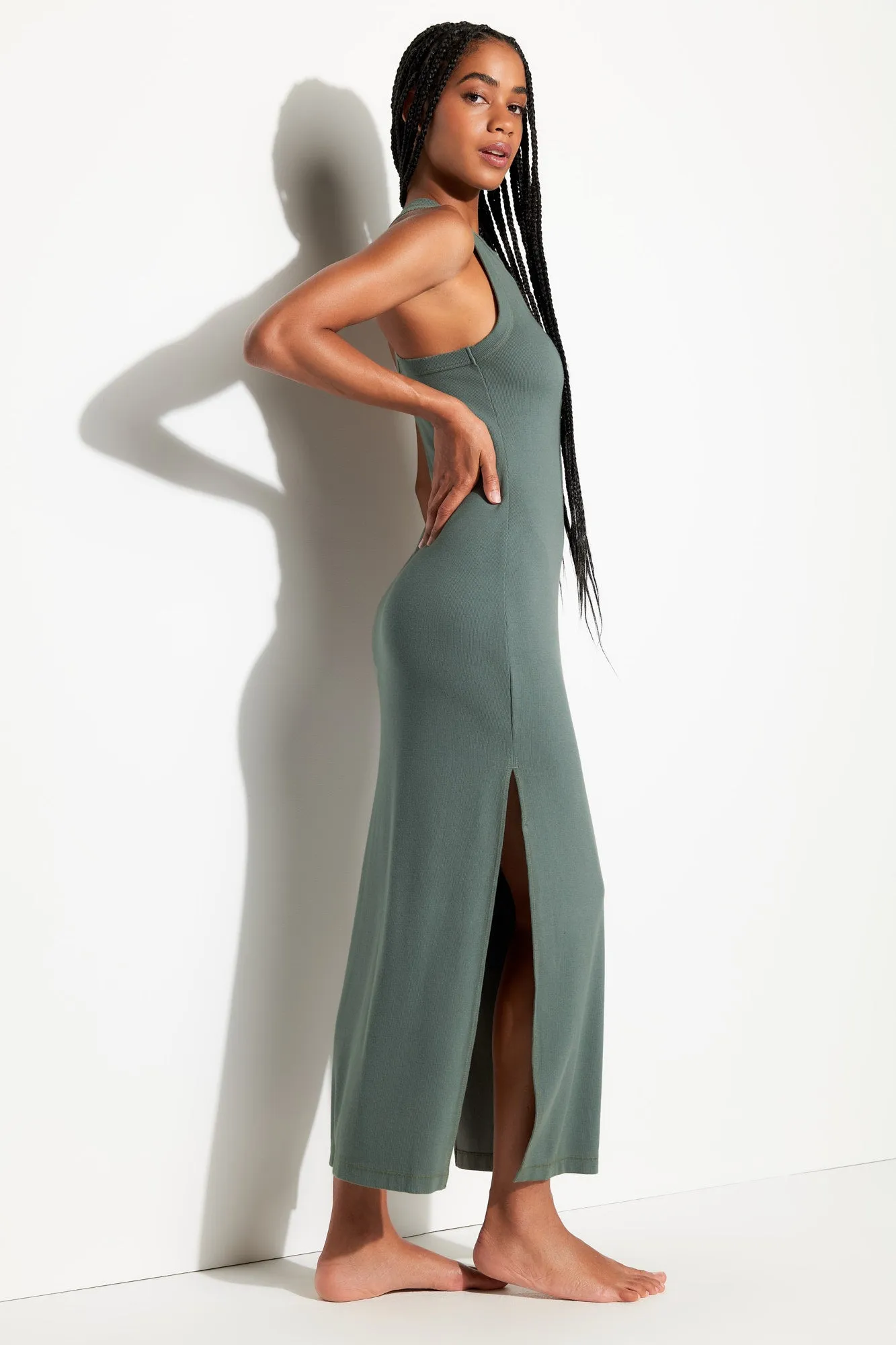 Simone Rib Maxi Dress sold by Spiritual Gangster product image thumbnail 3