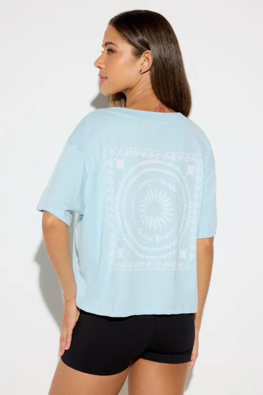 Feliz Short Sleeve V-Neck Tee made by Spiritual Gangster
