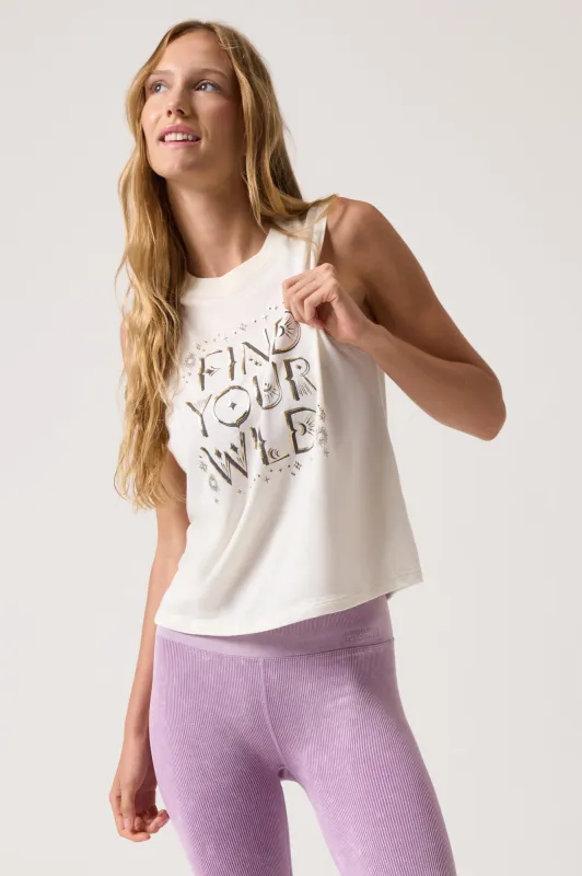Find Your Wild Vibe Cotton Tank made by Spiritual Gangster