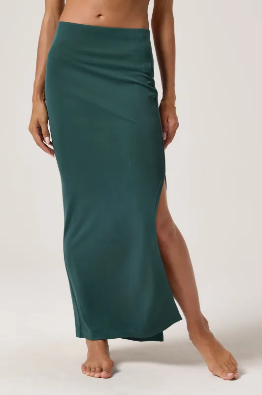 Zen Rib Mia Maxi Skirt made by Spiritual Gangster
