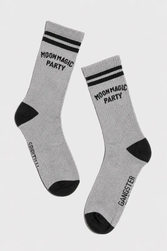 Moon Party Crew Sock made by Spiritual Gangster