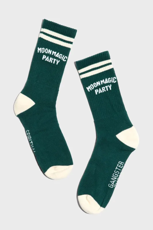 Moon Party Crew Sock made by Spiritual Gangster