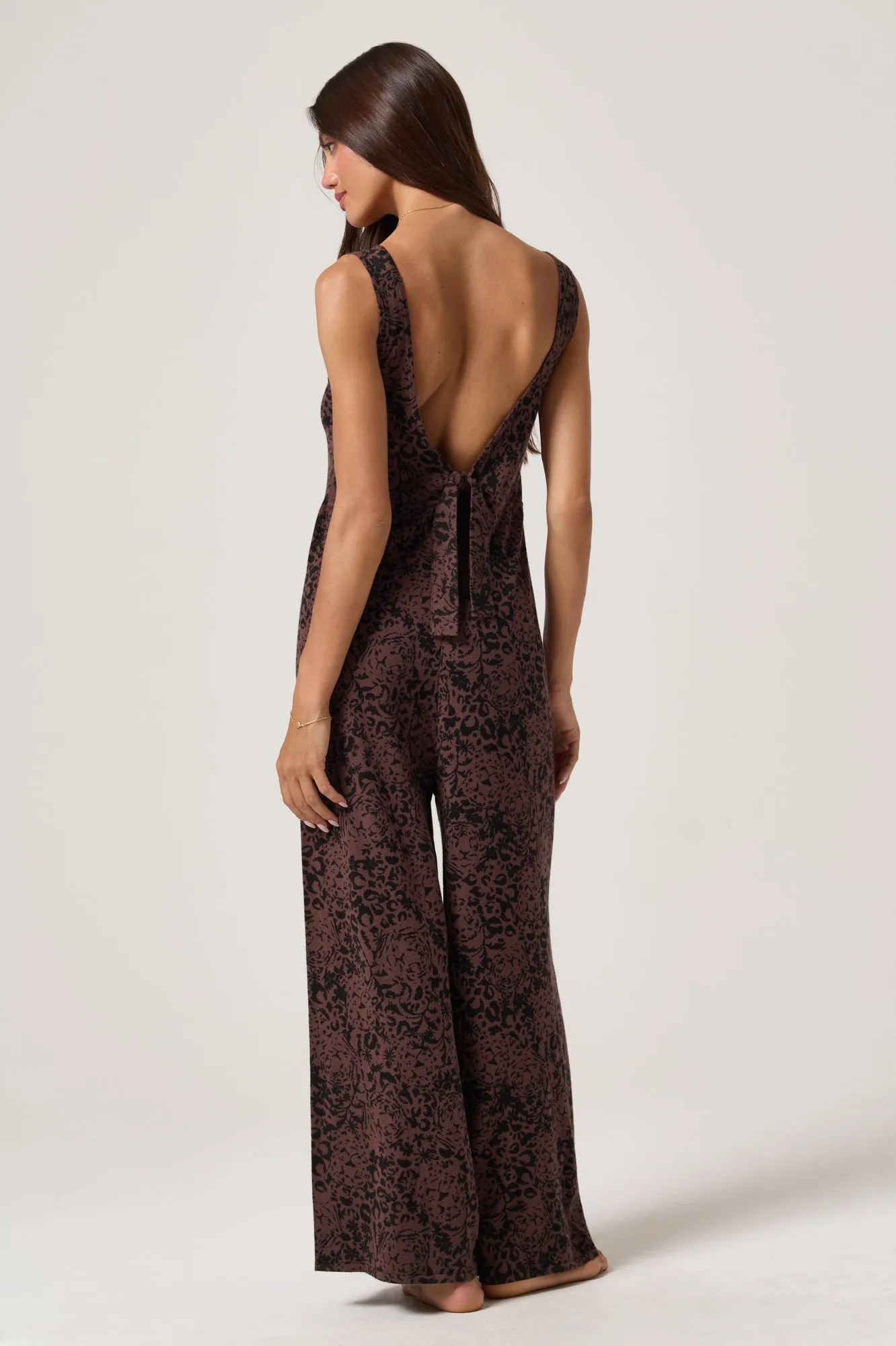 LuxeKnit Leopard Boho Jumpsuit sold by Spiritual Gangster product image thumbnail 2