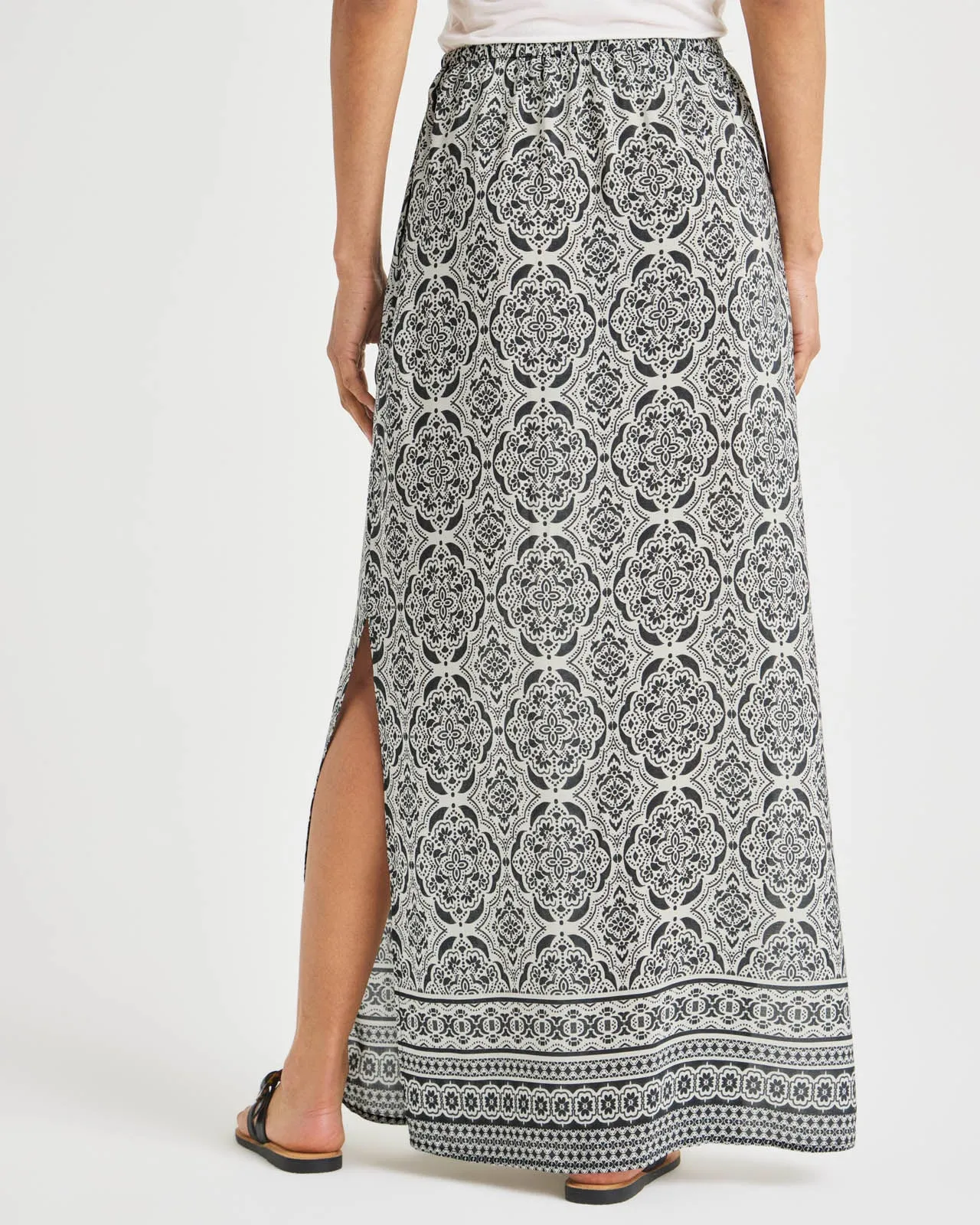 Printed Alessandra Silk Maxi Skirt sold by Splendid product image thumbnail 4