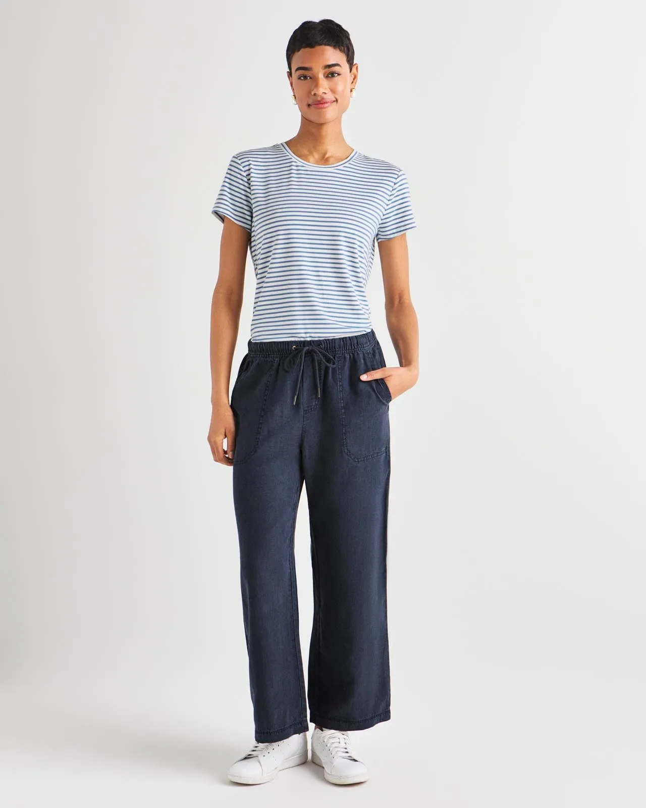 Lulu Stripe Crew Neck Tee sold by Splendid product image thumbnail 4