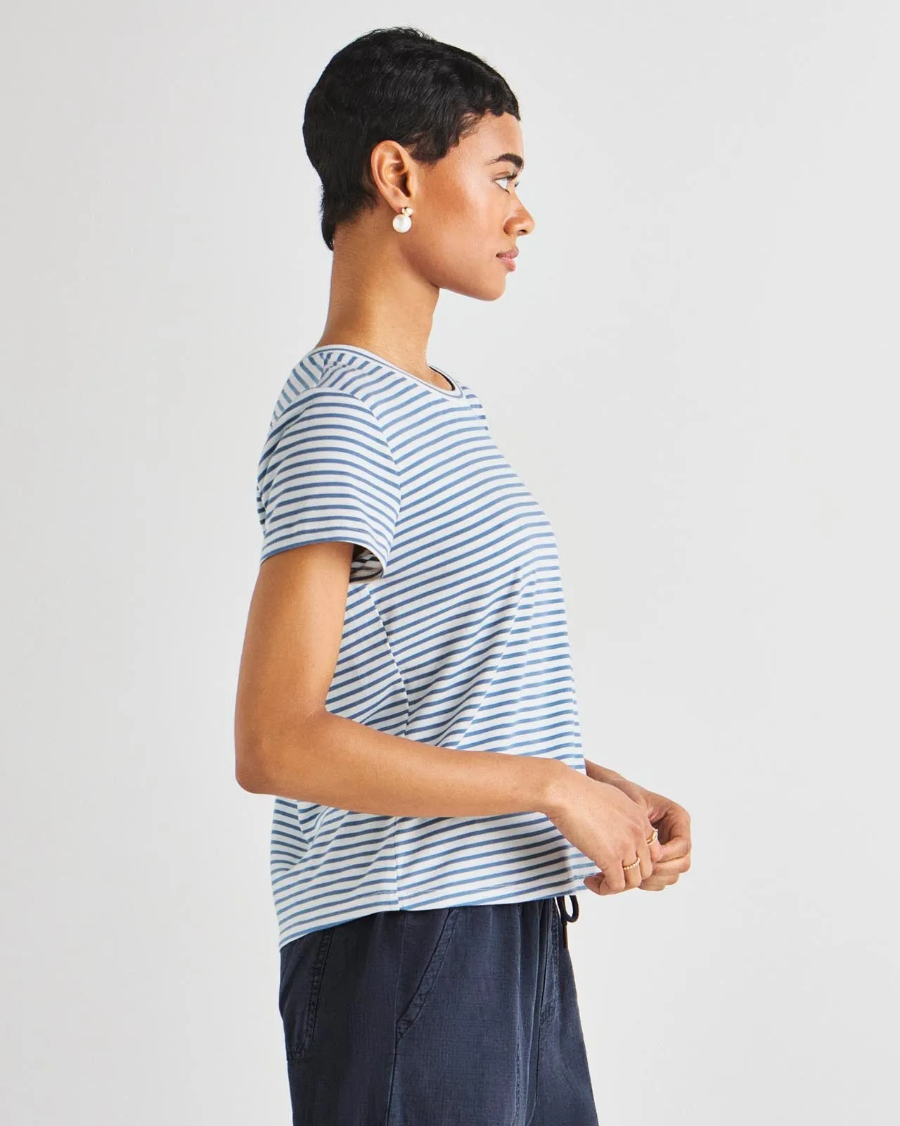 Lulu Stripe Crew Neck Tee sold by Splendid product image thumbnail 5