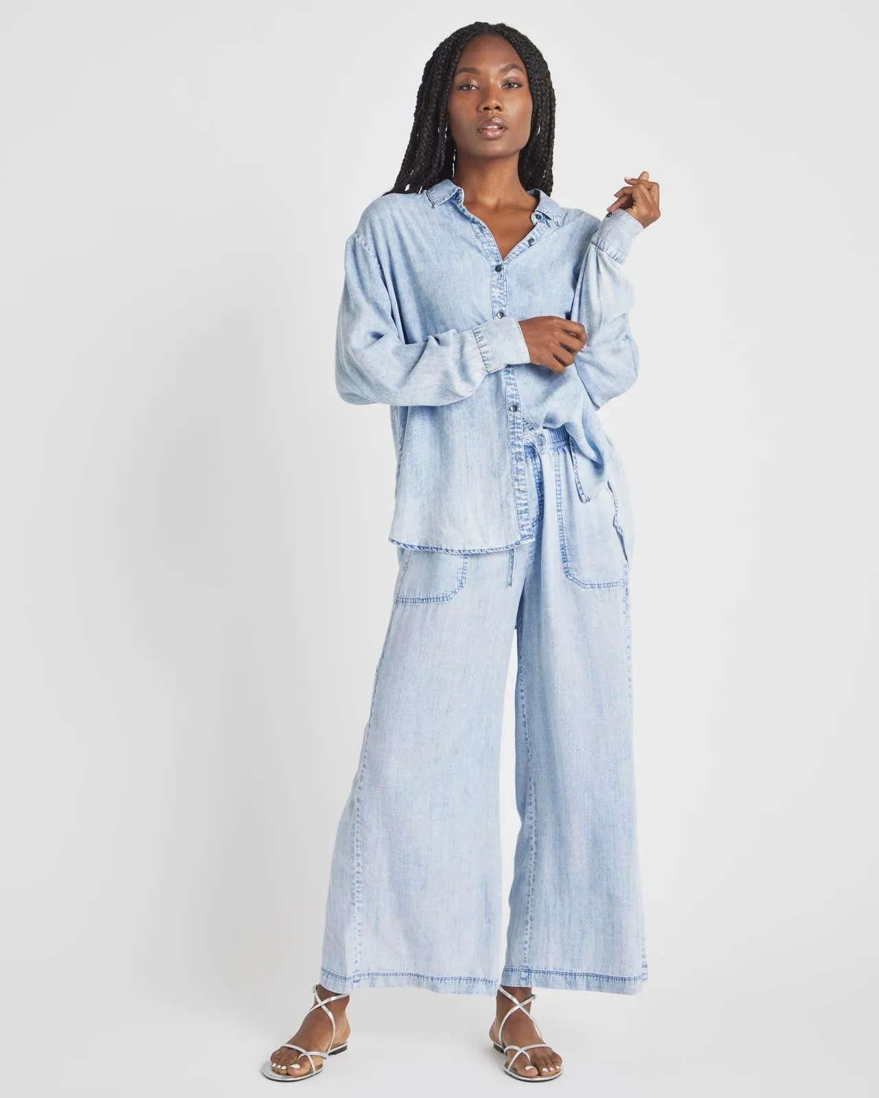 Bleached Indigo Button Down sold by Splendid product image thumbnail 2