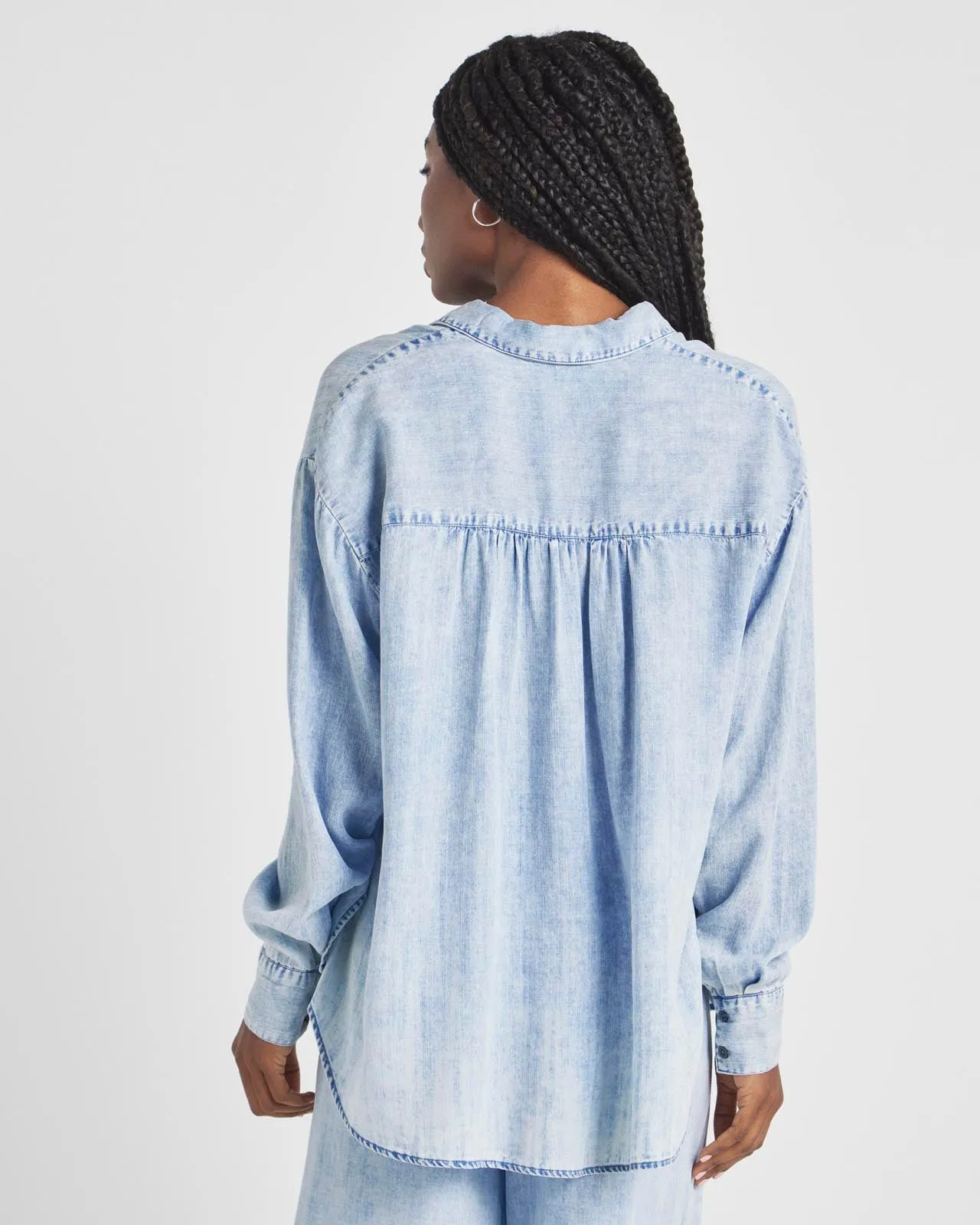 Bleached Indigo Button Down sold by Splendid product image thumbnail 4