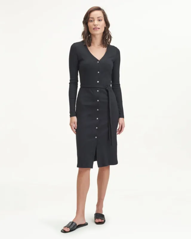 Rib Button Front Dress sold by Splendid