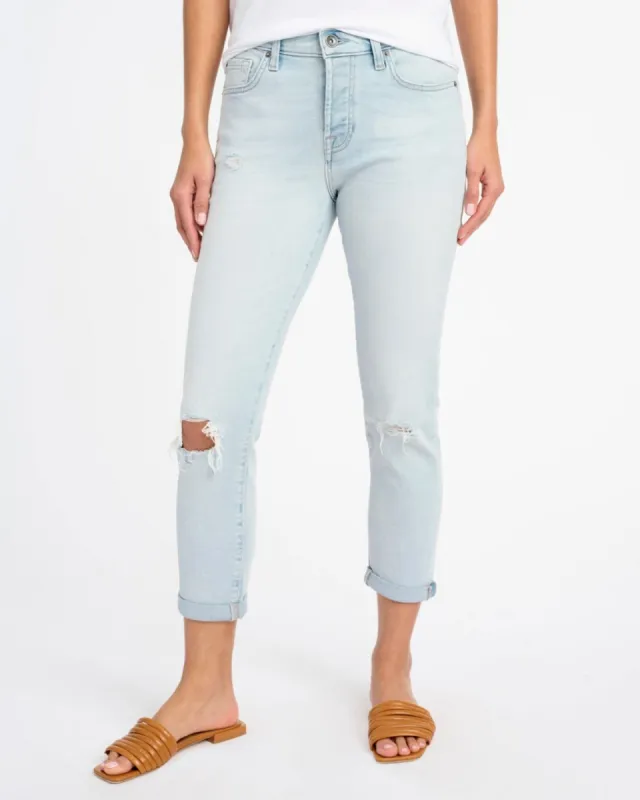 Luxe Vintage Mid-Rise Crop Jean sold by Splendid