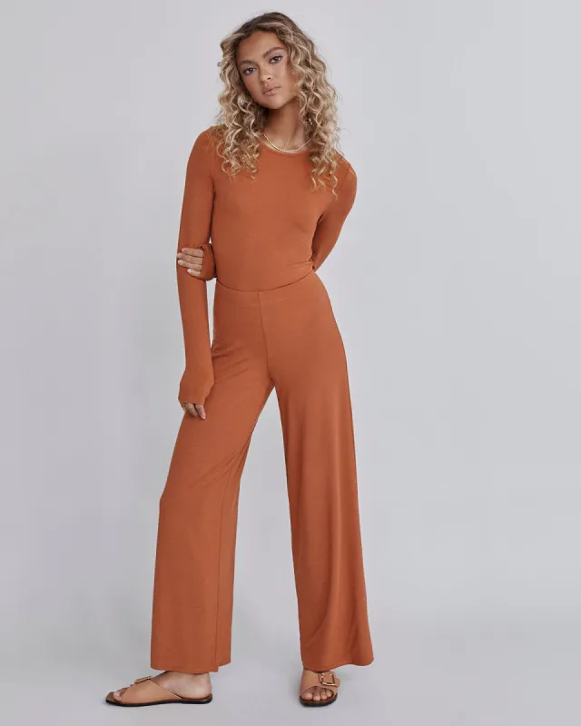 Everywhere LYR Long Sleeve Ruched Top sold by Splendid