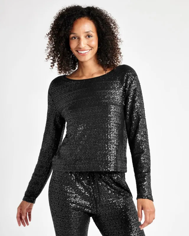 Tavi Sequin Long Sleeve Top sold by Splendid