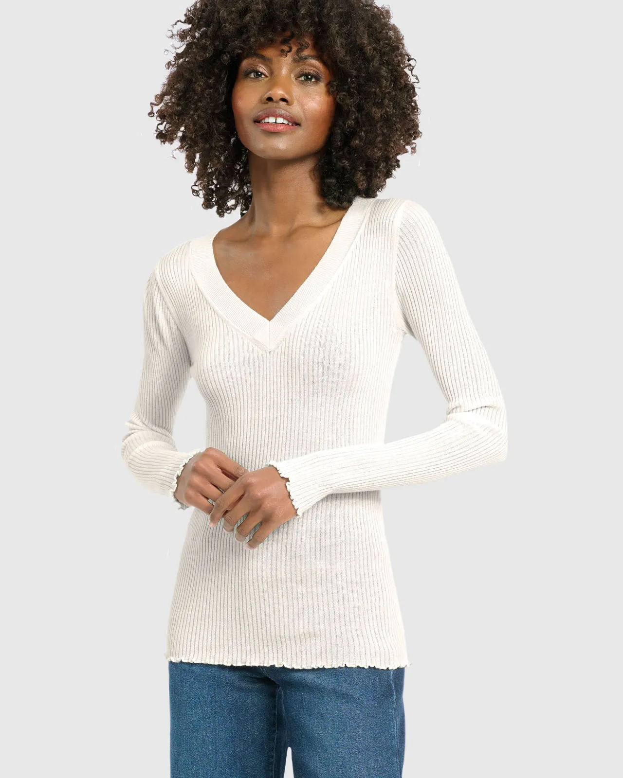 Josie V-Neck Sweater sold by Splendid