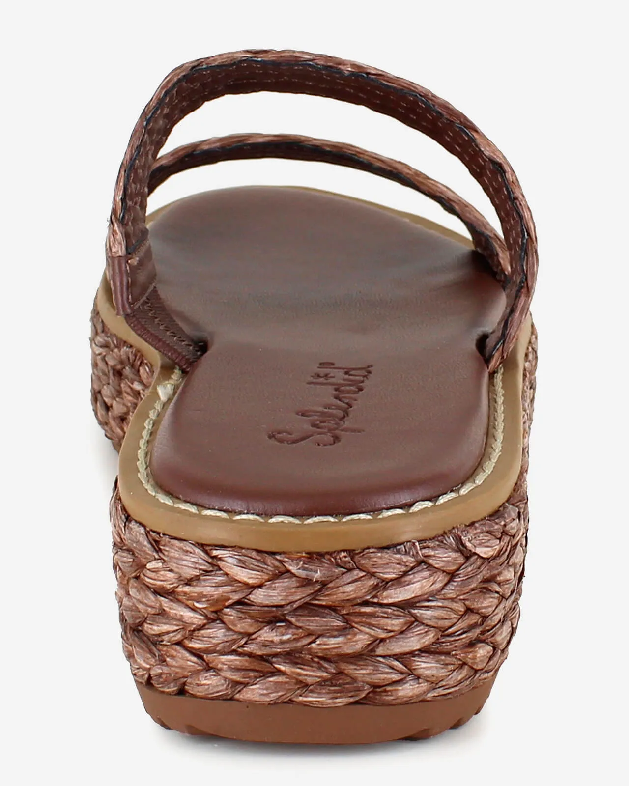 Goldi Raffia Wedge in Espresso sold by Splendid product image thumbnail 5