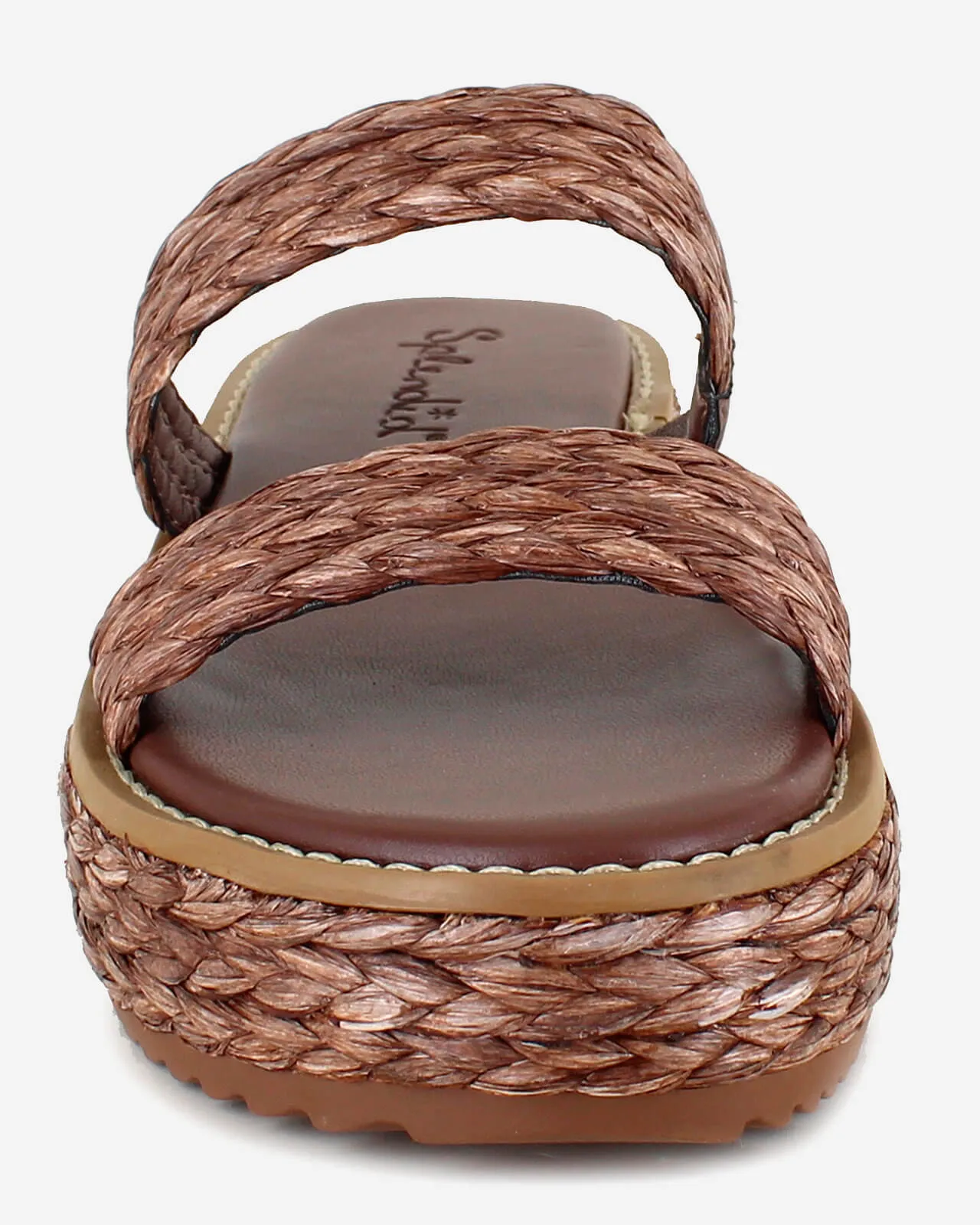 Goldi Raffia Wedge in Espresso sold by Splendid product image thumbnail 4