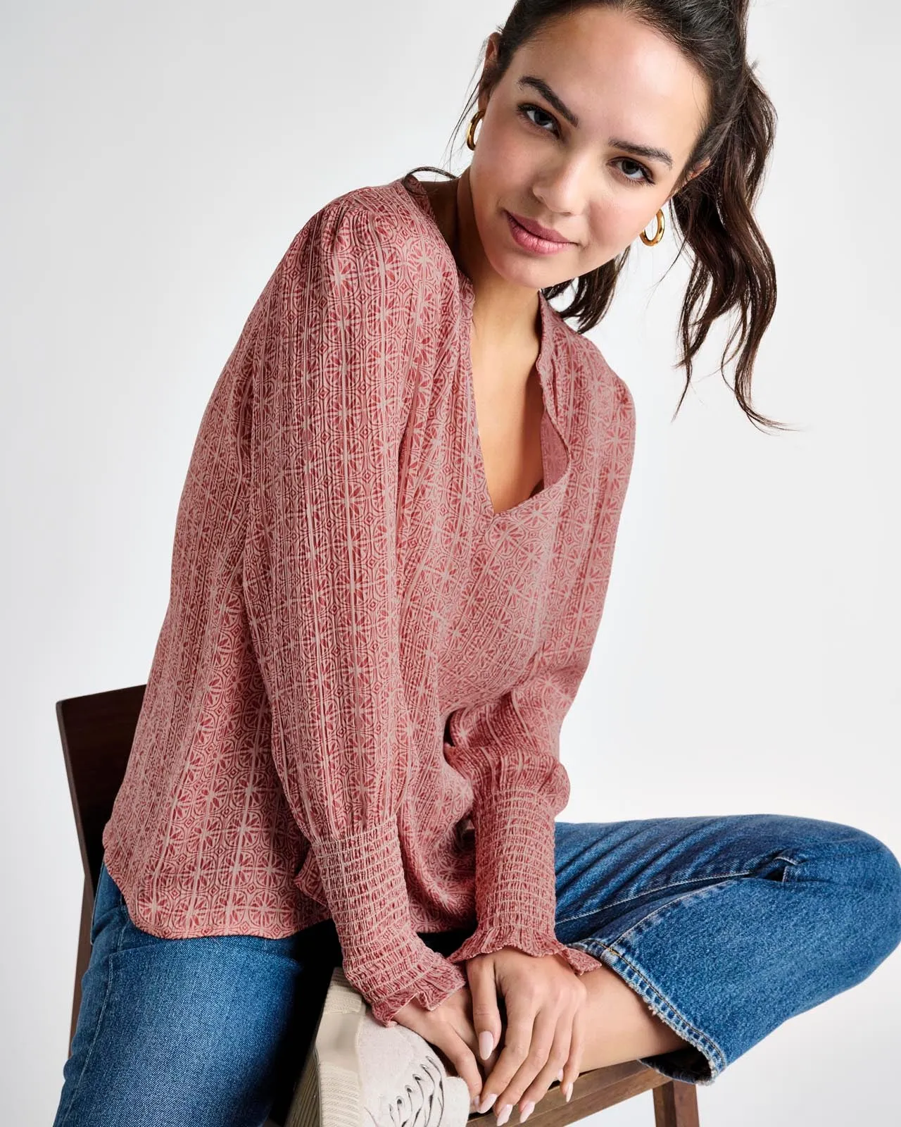 Ellen Crinkle Top sold by Splendid