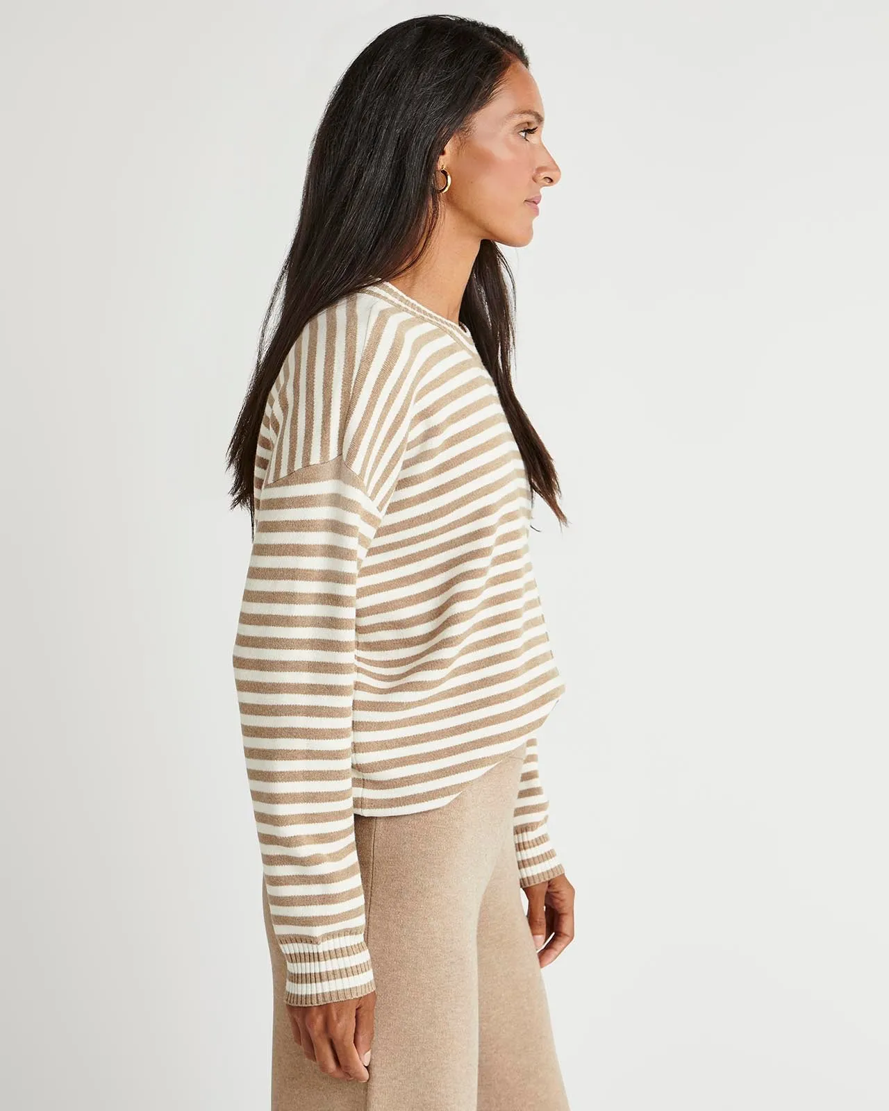 Splendid x Cella Jane Striped Front Seam Sweater sold by Splendid product image thumbnail 5