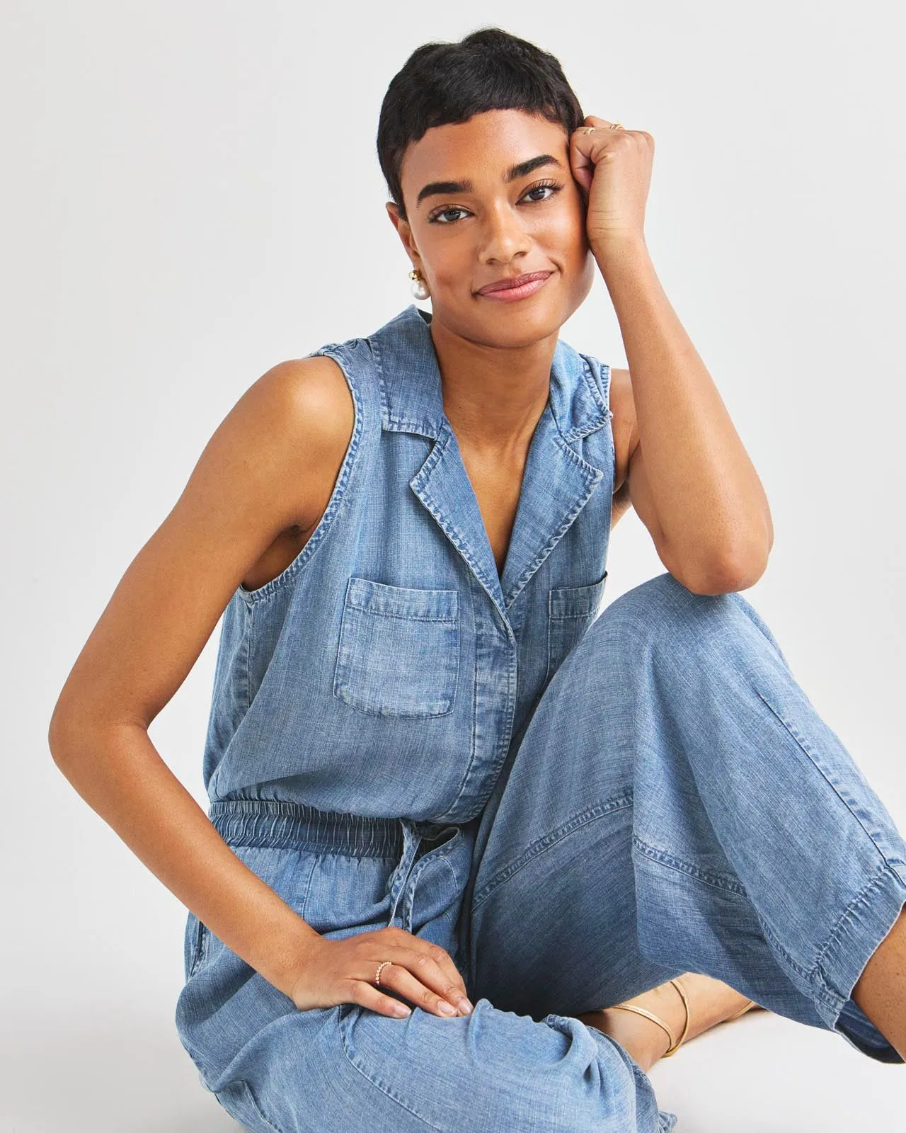 Carlotta Indigo Jumpsuit sold by Splendid product image thumbnail 5