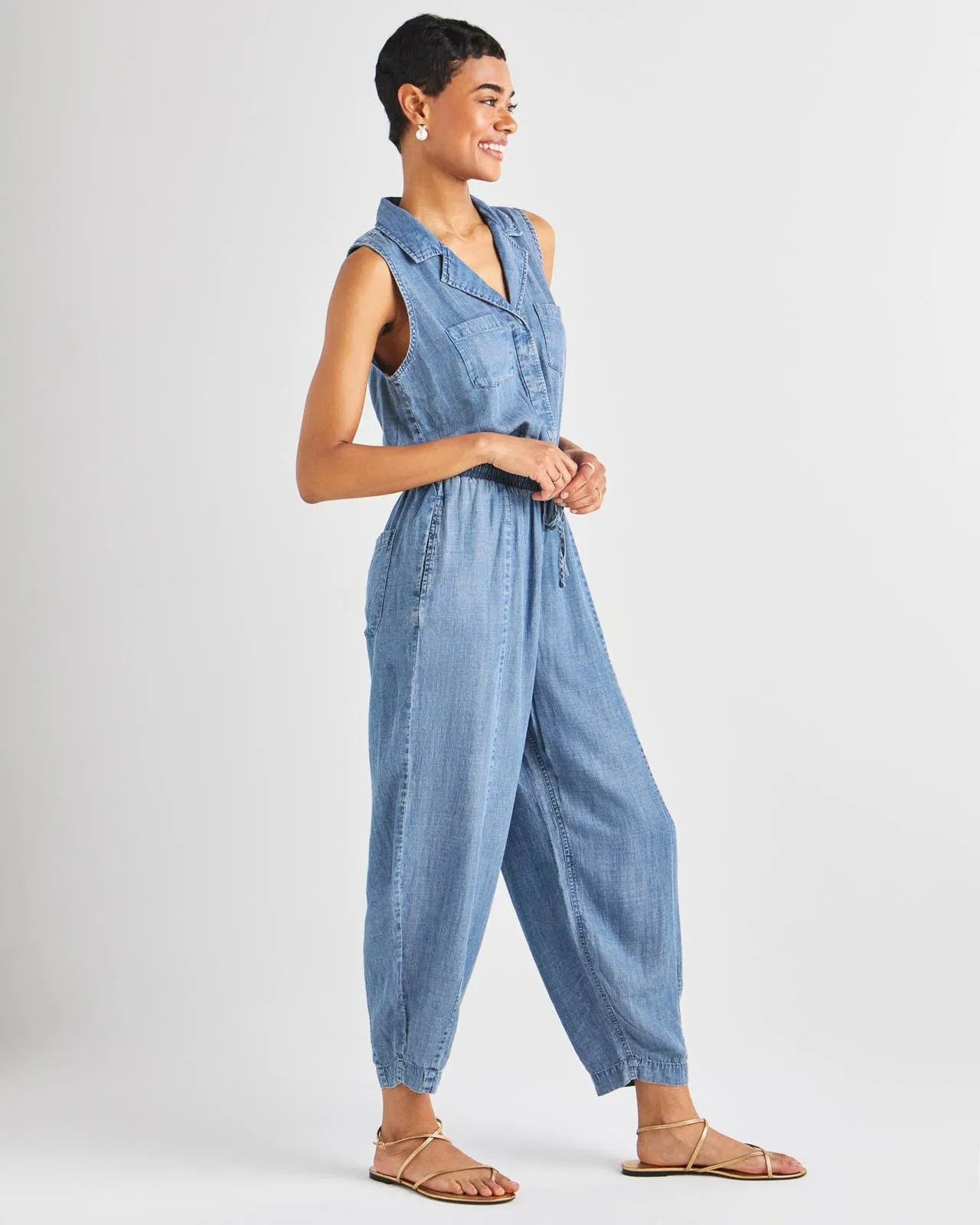 Carlotta Indigo Jumpsuit sold by Splendid product image thumbnail 3