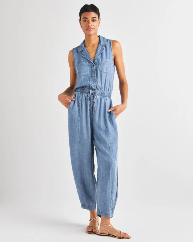 Carlotta Indigo Jumpsuit sold by Splendid