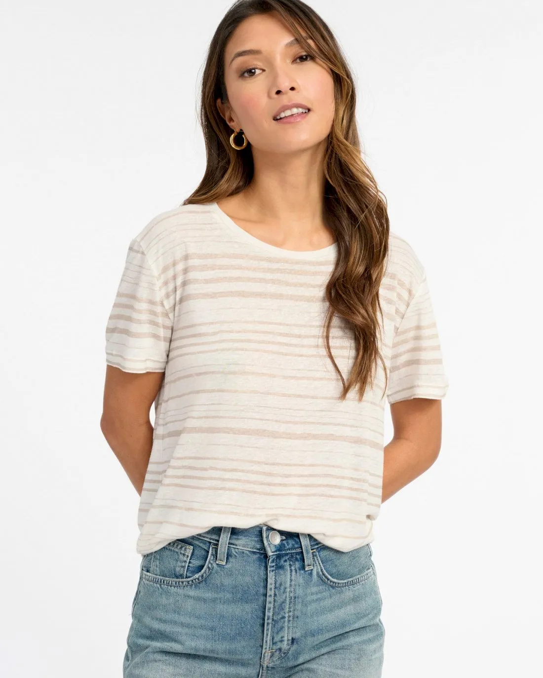 Skyla Crew Neck Tee sold by Splendid