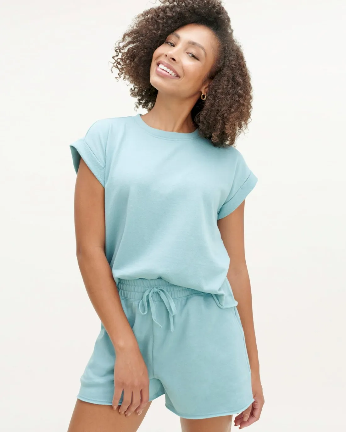 French Terry Short Sleeve Sweatshirt sold by Splendid