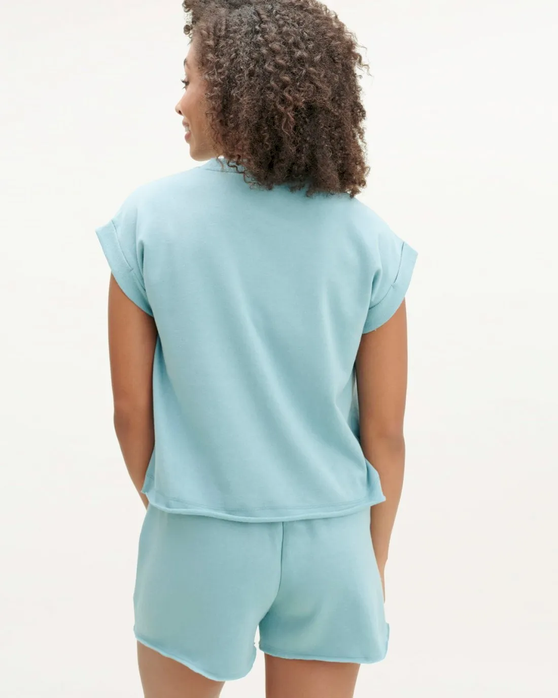 French Terry Short Sleeve Sweatshirt sold by Splendid product image thumbnail 4