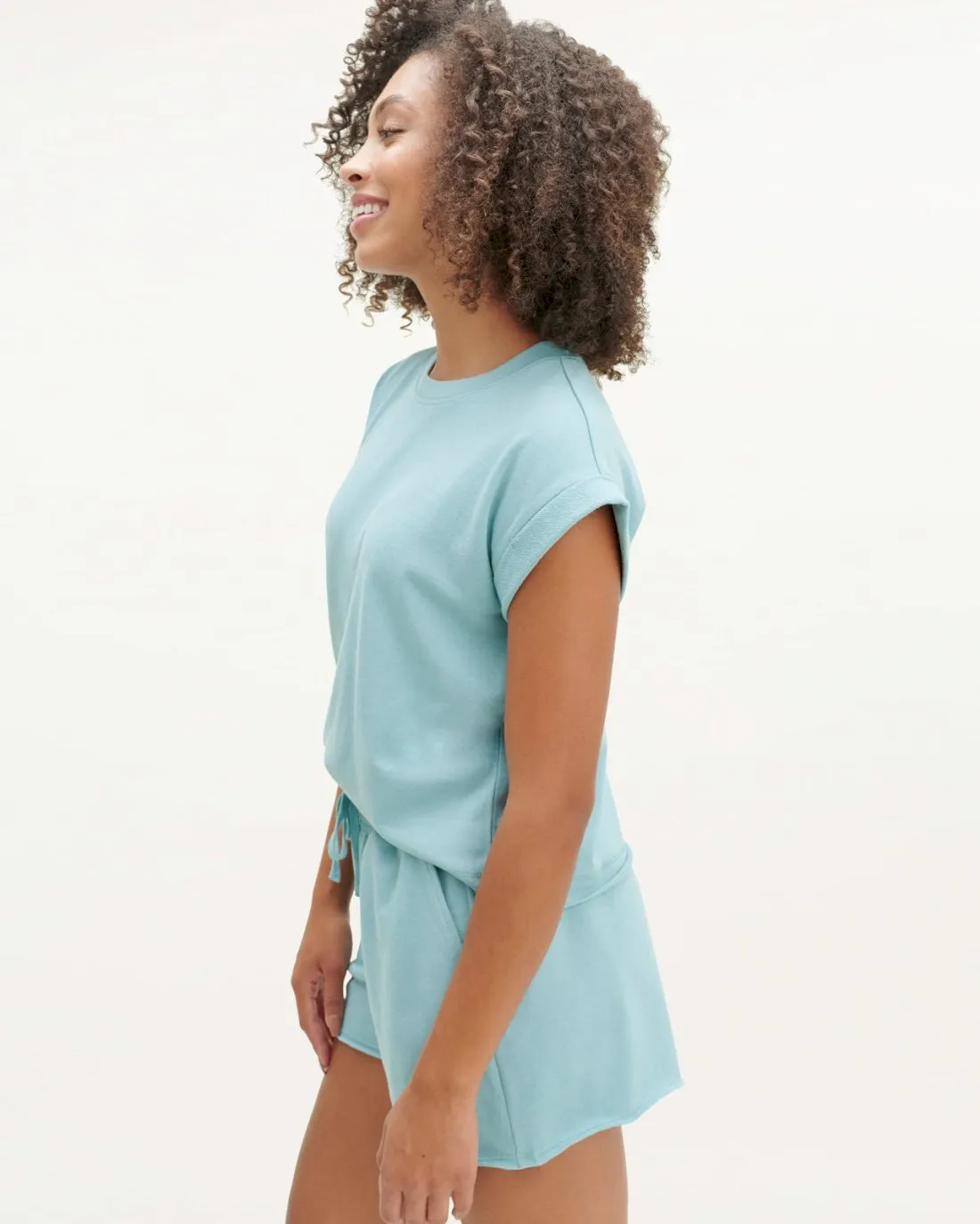 French Terry Short Sleeve Sweatshirt sold by Splendid product image thumbnail 3