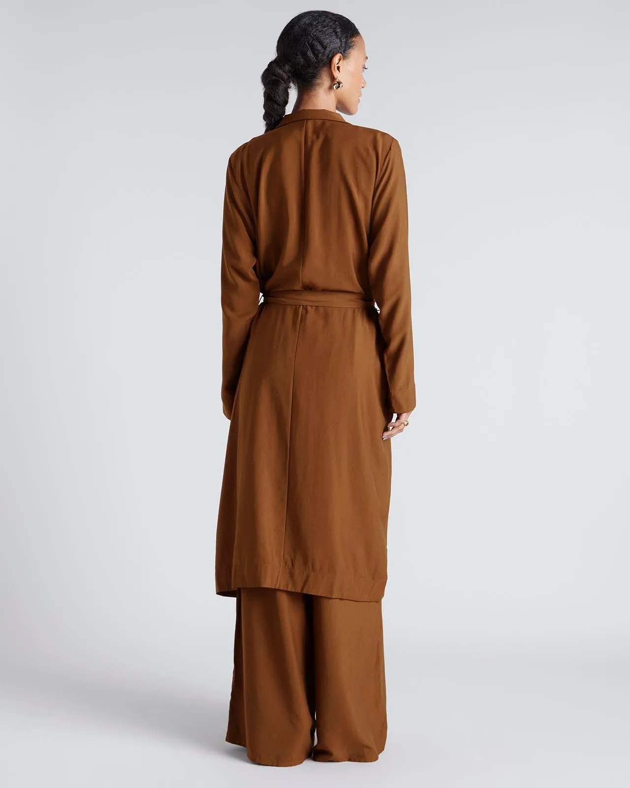 Kate Young x Splendid Cupro Wrap Coat sold by Splendid product image thumbnail 5