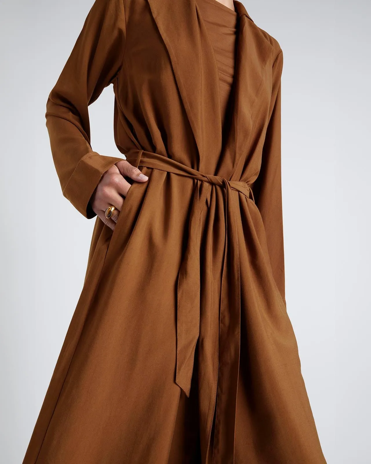 Kate Young x Splendid Cupro Wrap Coat sold by Splendid product image thumbnail 2