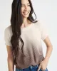 Della Dip Dye Short Sleeve Sweater sold by Splendid
