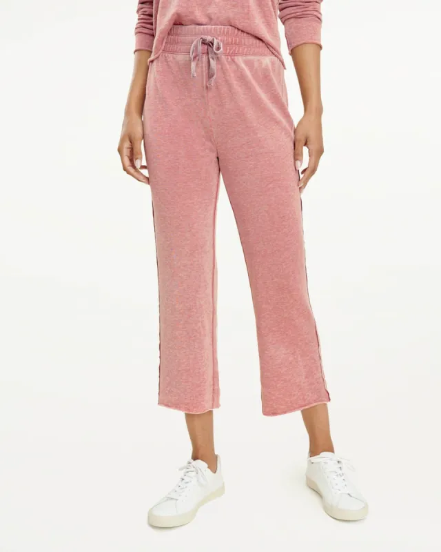 Eco Terry Burnout Cropped Pant made by Splendid