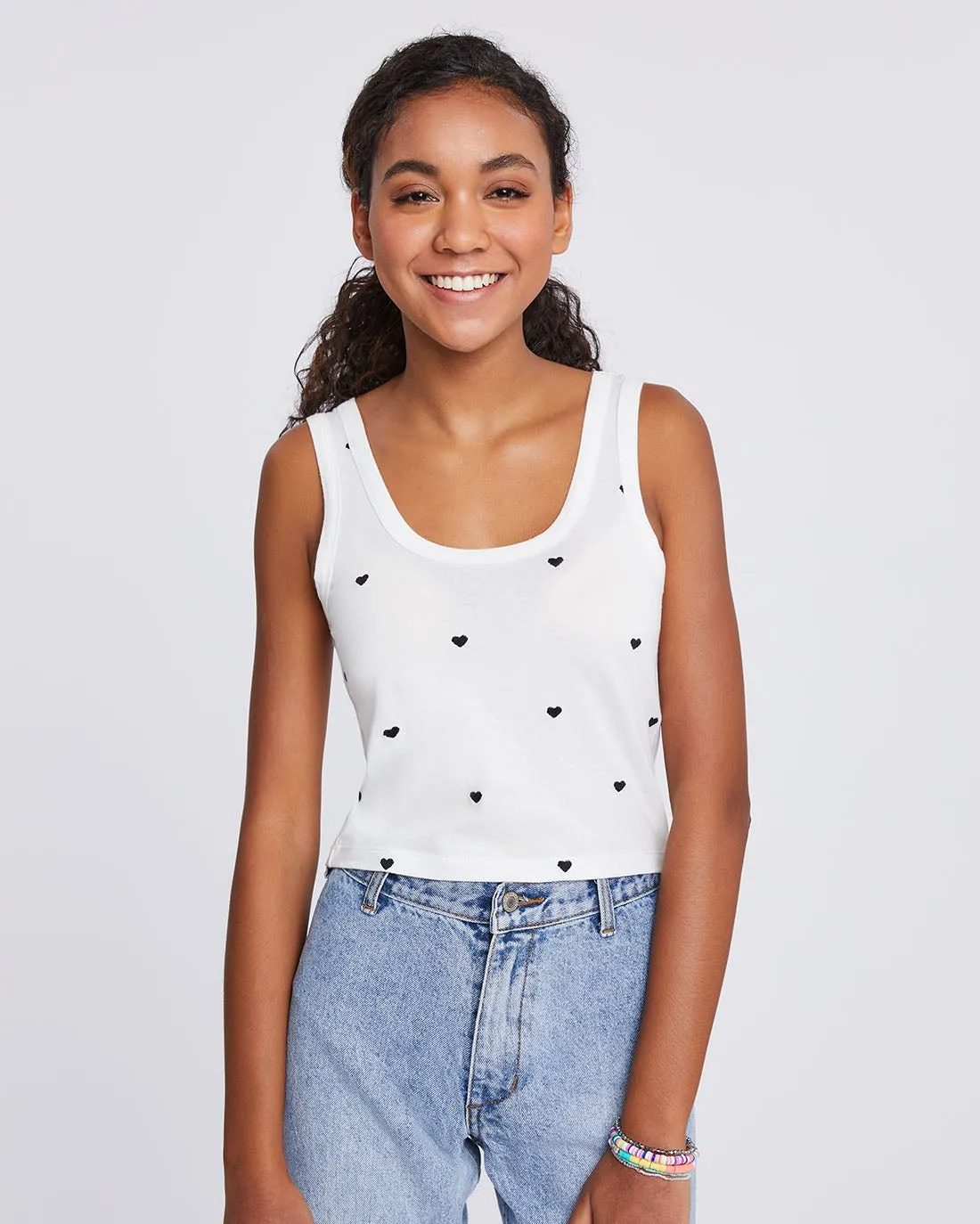 Del Ray Embroidered Tank sold by Splendid