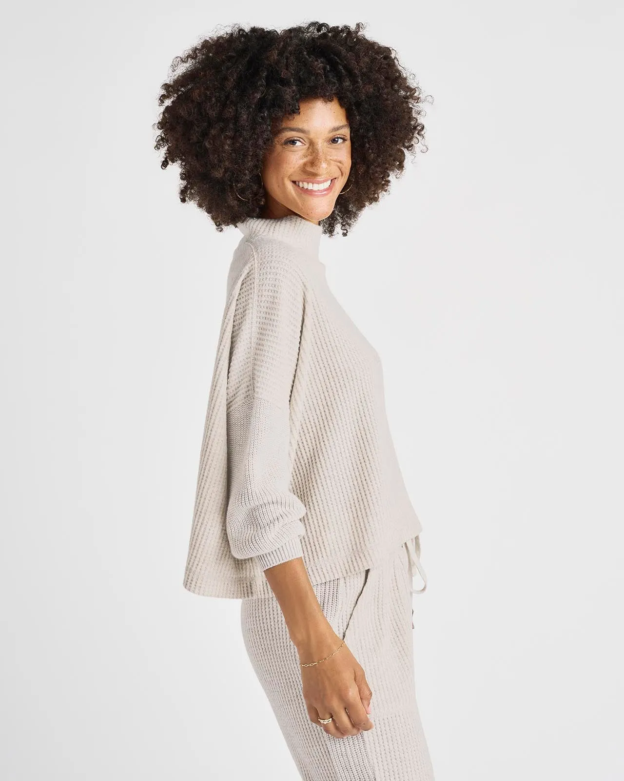 Conley Waffle Sweater sold by Splendid product image thumbnail 3