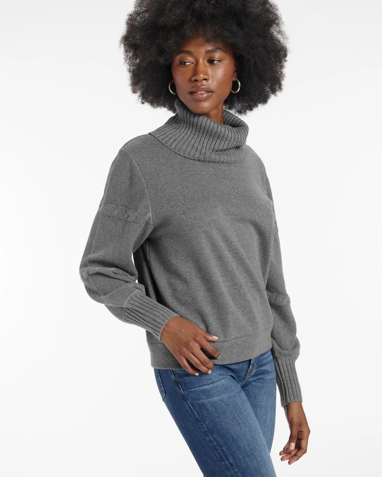 Fjord Cowl Neck Sweatshirt sold by Splendid product image thumbnail 4