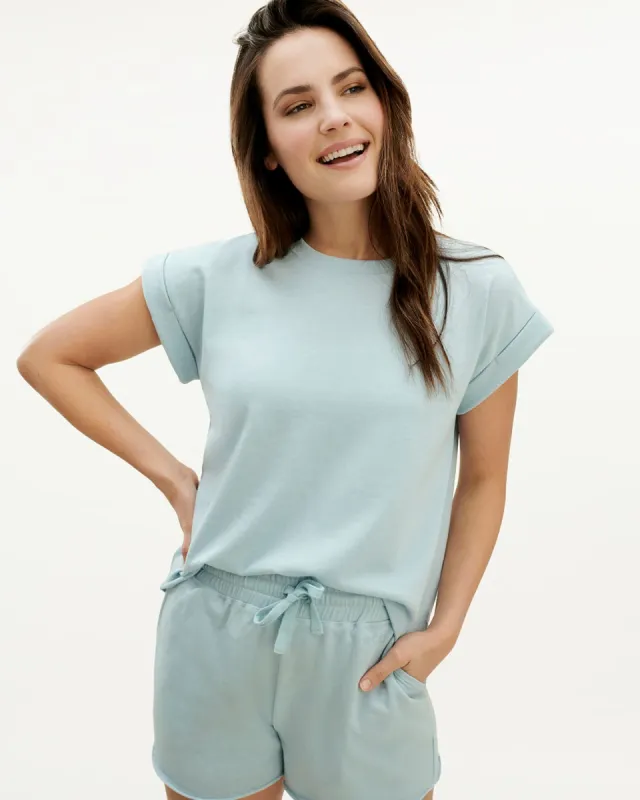 Eco French Terry Short Sleeve Sweatshirt sold by Splendid