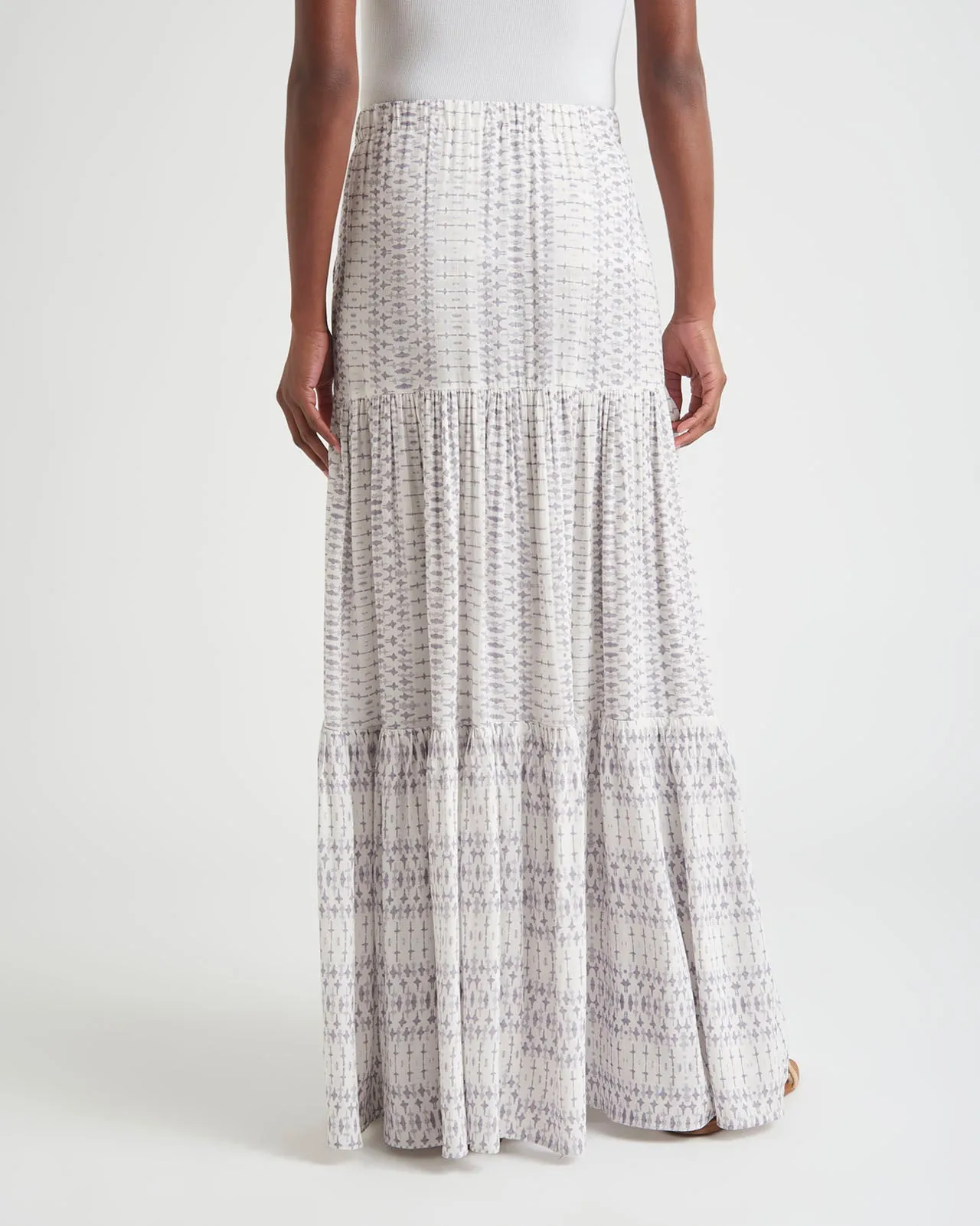 Striped Nella Tiered Maxi Skirt sold by Splendid product image thumbnail 4