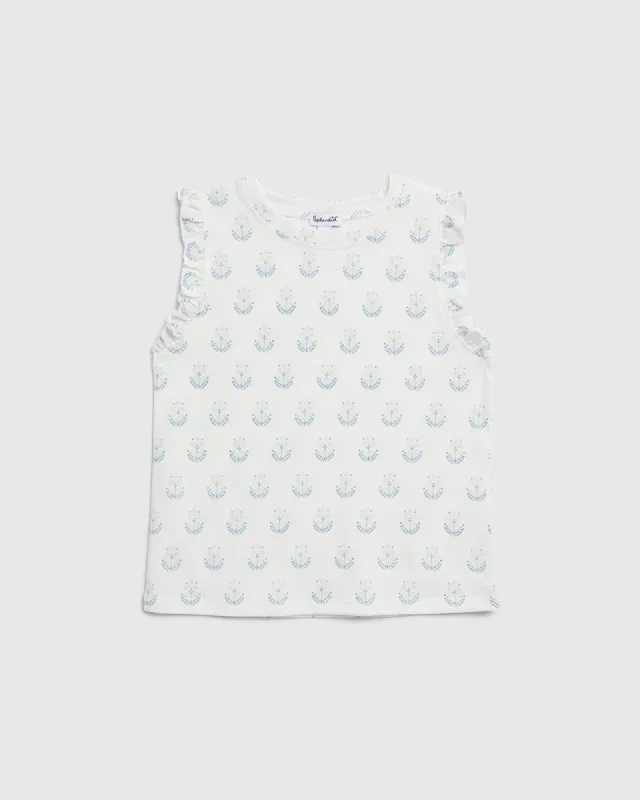 Girls Ocean Cottage Short Sleeve Tee made by Splendid