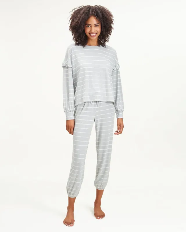 Forever Yours Long Sleeve Ruffle Set sold by Splendid