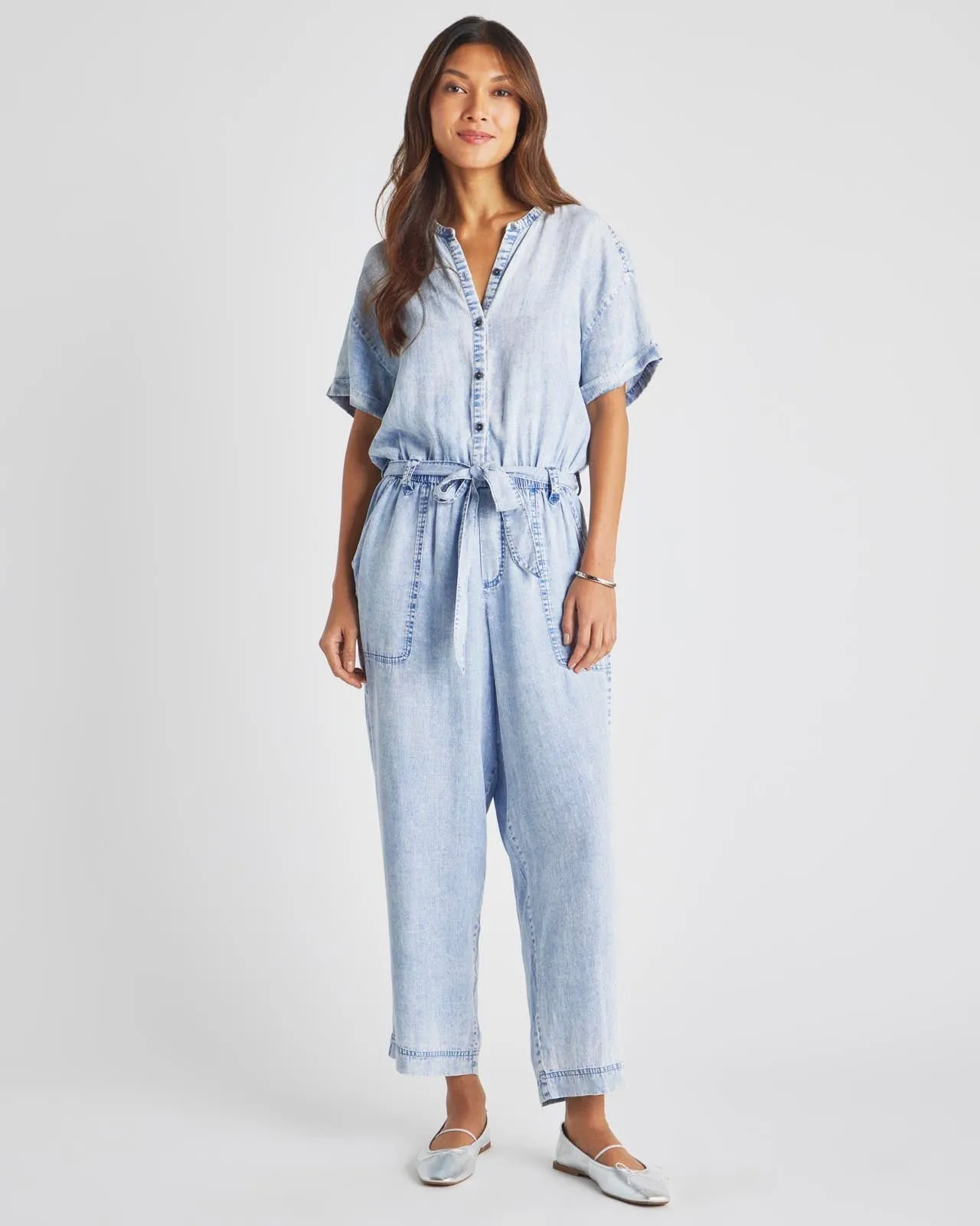 Bleached Indigo Ray Jumpsuit sold by Splendid product image thumbnail 3